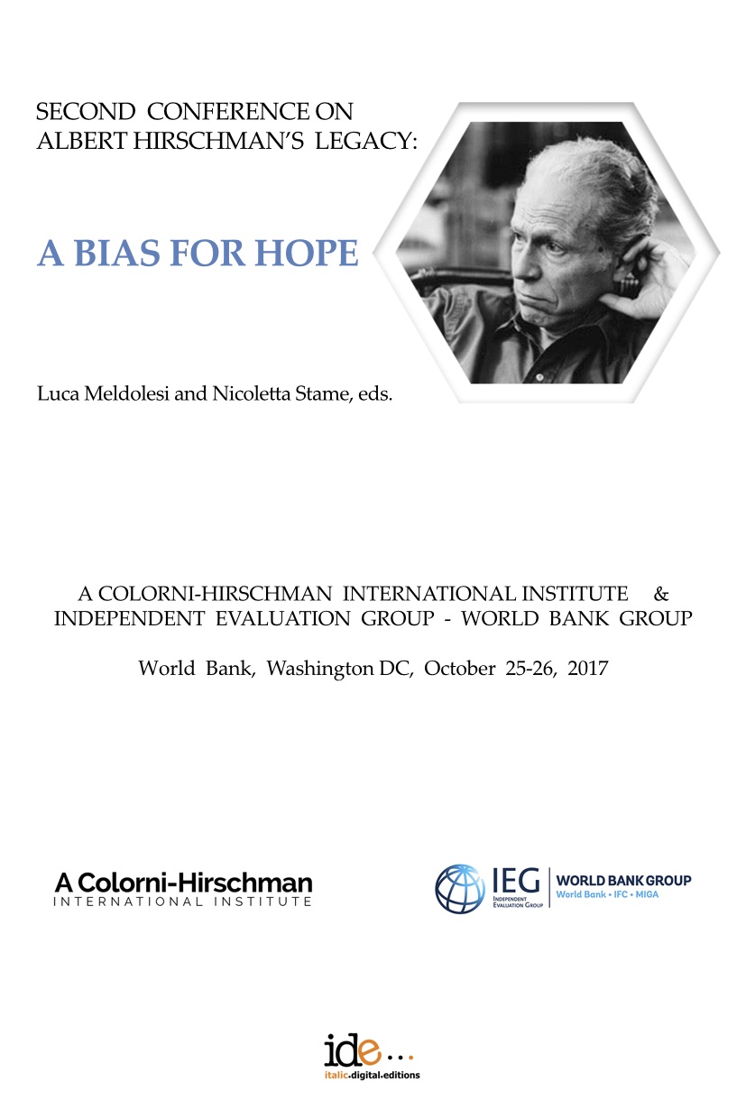 Second Conference on Albert Hirschman’s Legacy: A Bias for Hope 